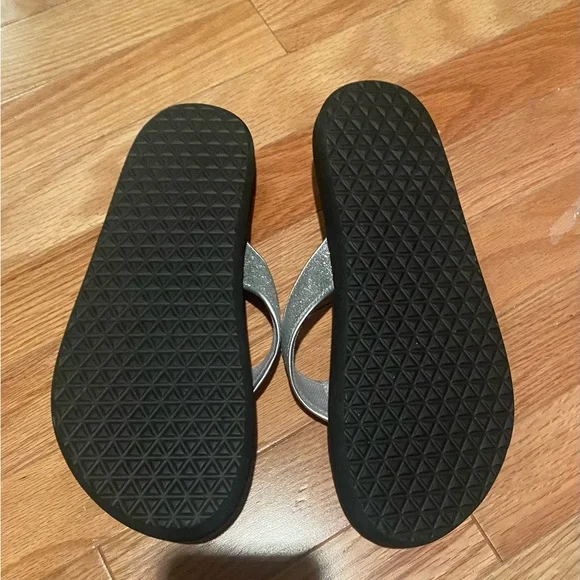 Teva Silver and Black Sandals with Glittery Straps - Picture 3 of 3